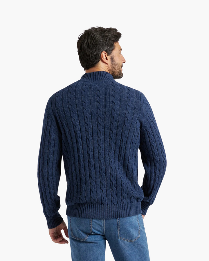 ROSS HALF ZIP KNIT SWEATER