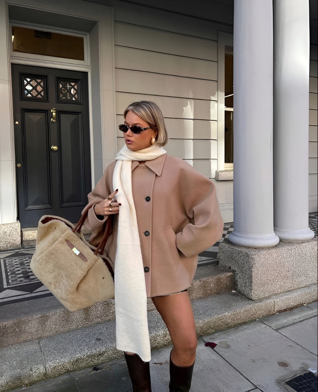 CHIARA TRENDY OVERSIZED WOOL JACKET