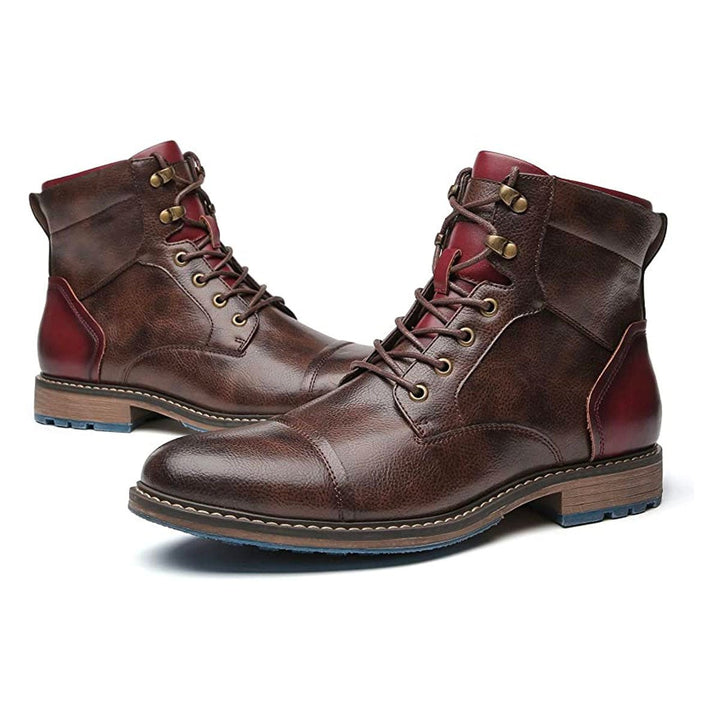 ANDREW HANDMADE OXFORD BOOTS MADE FROM HIGH-QUALITY LEATHER FOR MEN