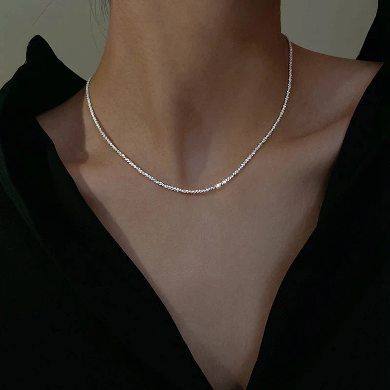 FIONA SILVER CHOKER NECKLACE FOR WOMEN