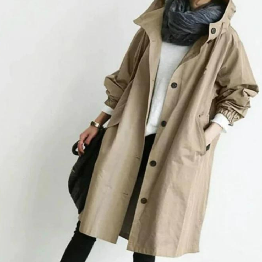 SINDY ELEGANT WATERPROOF TRENCH COAT