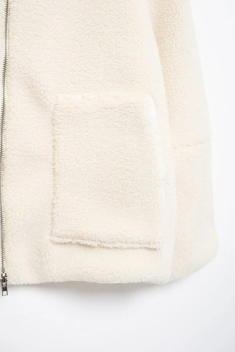 TARA OVERSIZED WARM FLEECE JACKET