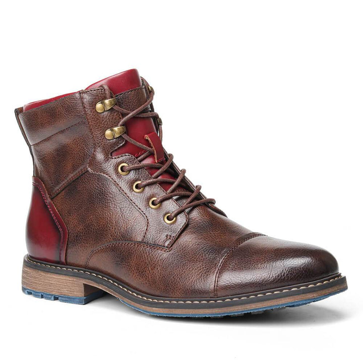 ANDREW HANDMADE OXFORD BOOTS MADE FROM HIGH-QUALITY LEATHER FOR MEN