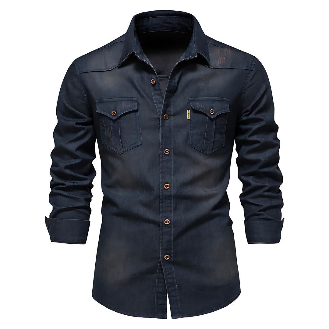 DREW TAILORED DENIM SHIRT