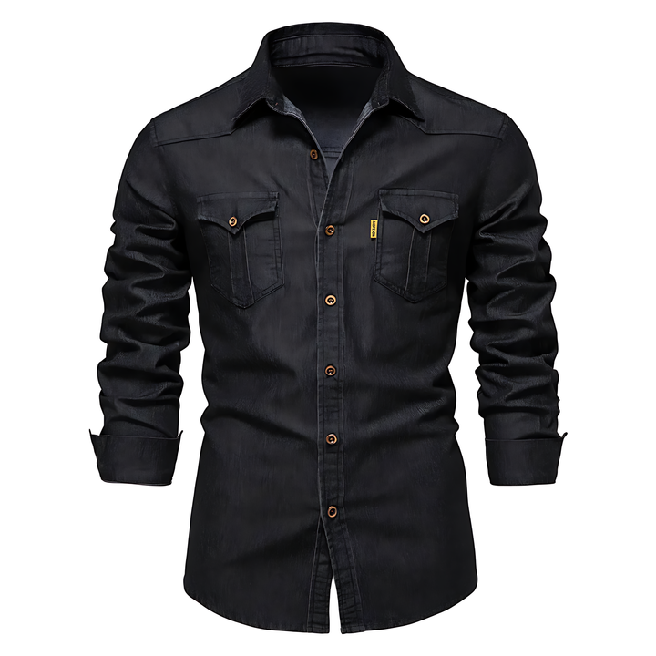 DREW TAILORED DENIM SHIRT